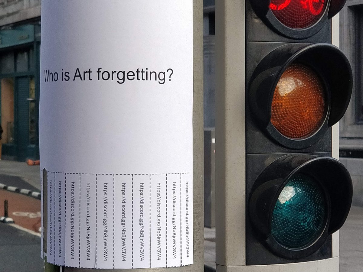 Who is art forgetting? Image by Dianne Murphy